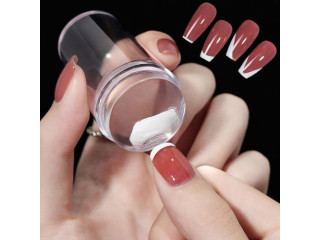 Jelly Silicone Stamp Manicuring Kits Nail Art Stamping Tool