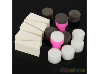 Shipped from abroad 1 Set Nail Art Kits Sponge Stamper Shade Transfer Template-
