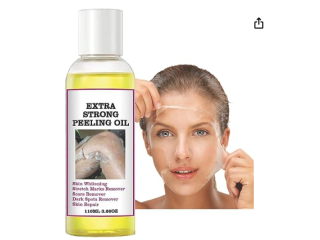 Exfoliate Peeling Oil by COGUREI, Yellow Peeling Oil for Dark Skin, Yellow Peeling Oil Extra Strength (Yellow)