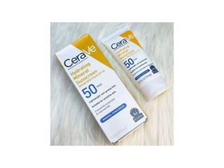 Cerave Hydrating Mineral Sunscreen Broad Spectrum Spf 50 Face