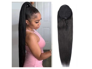 Ponytail 30 Inches Yanki Straight With A Drawstring
