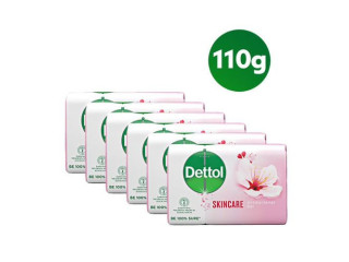 Dettol Skincare Antibacterial Bathing Soap 110g - Pack Of 6