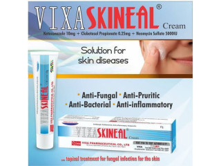 Skineal Antifungal, Antibacterial & Anti-Inflammatory Cream,15g Tube